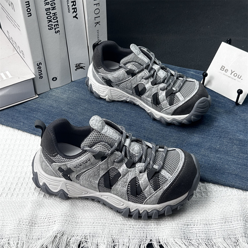 Thick-Soled Outdoor Hiking Shoes for Women 2026 Autumn New Genuine Leather Versatile Breathable Non-Slip Dad Shoes Sports Casual Shoes Thick-Soled Outdoor Hiking Shoes for Women 2026 Autumn New Genuine Leather Versatile Breathable Non-Slip Dad Shoes Sports Casual Shoes