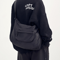 New large capacity casual men's backpack student Joker sports shoulder messenger bag women's tide brand Japanese messenger bag