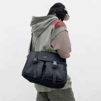 New casual street trend shoulder messenger bag men's tide brand Japanese student backpack women's sports messenger bag function