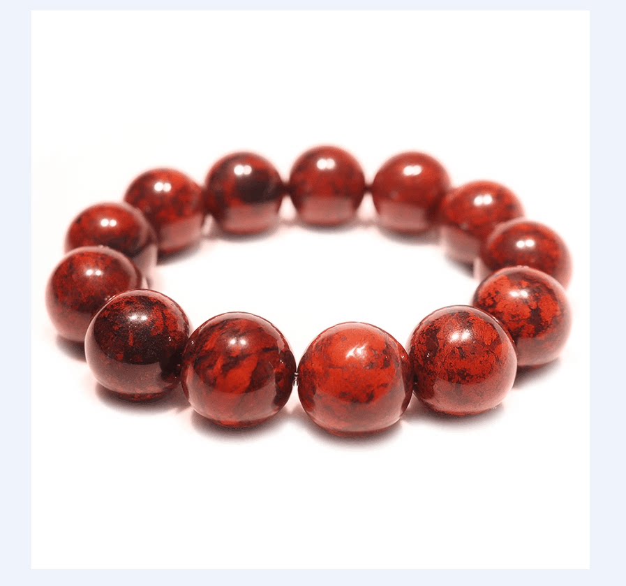Chicken blood jade Guilin original stone Stones Stem stone Stones Stem of Sand Male Brief About Fashion Handstring Men's Jewelry Men's Handmade Boutique
