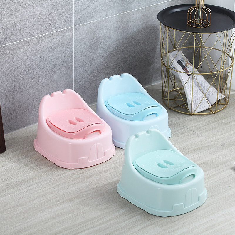 Simple children's toilet male and female baby toddler with lid potty urinal bottom non-slip toilet small toilet