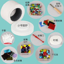 Microwave oven kiln DIY jewelry lighting GLASS hot melt GLASS FUSE GLASS WORK