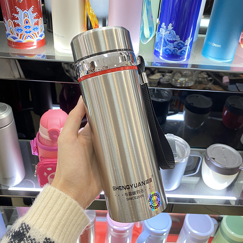 Men's Insulated Cup Large Capacity On-board Tea Cup Stainless Steel Vacuum Business Outdoor Tourist Portable Kettle 500