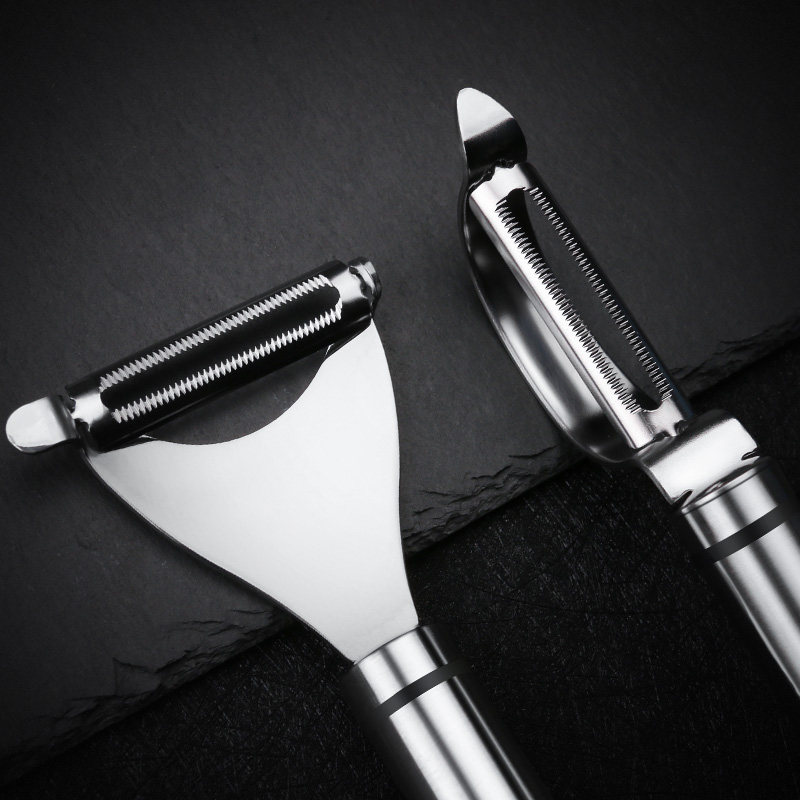 304 Stainless Steel Paring Knife Scraping Leather Multifunction Home Cut Fruit Peeled Gouging Knife Melon Planing Apple Deity