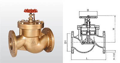 Emmeco 362 brass engineering dual - use flange stop dual - use valve DN100 (4 - inch store)
