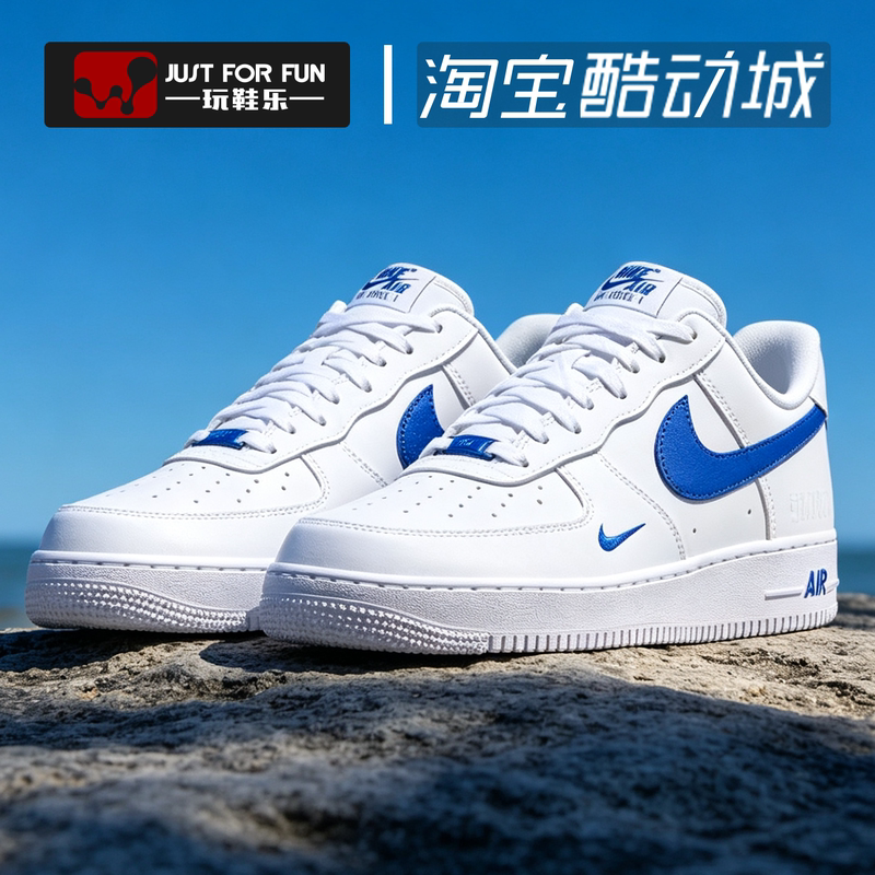 Nike Af1 Air Force One Men's Low-Top Sneakers in White and Blue Color Casual Sports Shoes Iv5732-100 Nike Af1 Air Force One Men's Low-Top Sneakers in White and Blue Color Casual Sports Shoes Iv5732-100