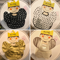 Carter rabbit tide treasure wave dot local tyrant gold waterproof food pocket children bib big bib three-dimensional Princess