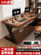 Computer desk, bedroom, home desktop desk, double desk with mechanical arm, two-stage e-sports desk