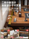 Computer desk, bedroom, home desktop desk, double desk with mechanical arm, two-stage e-sports desk