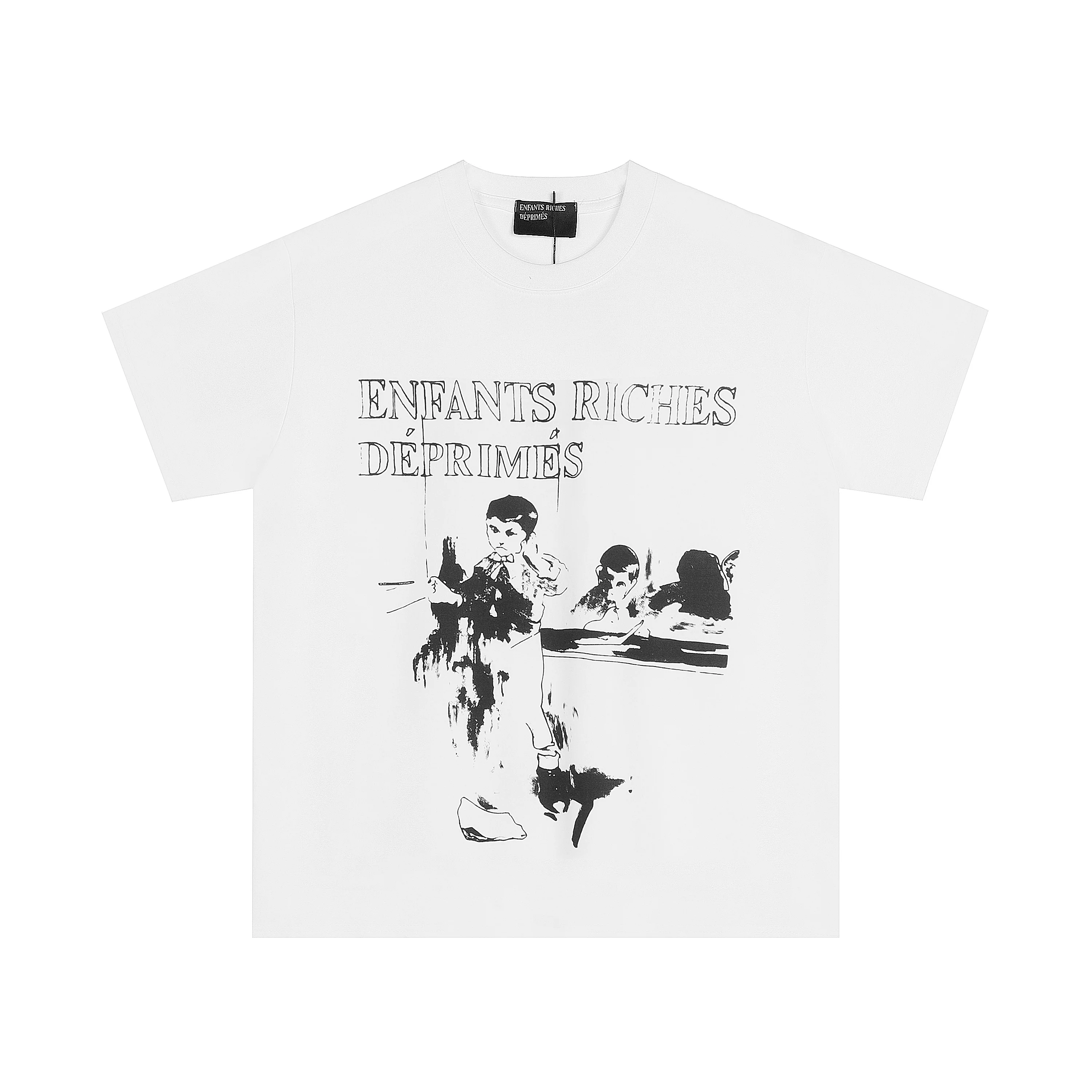 Новый модный хлопковый короткий рукав футболка из серии Enfants Riches Deprimes, меланхоличная тоска, второе поколение, Erd