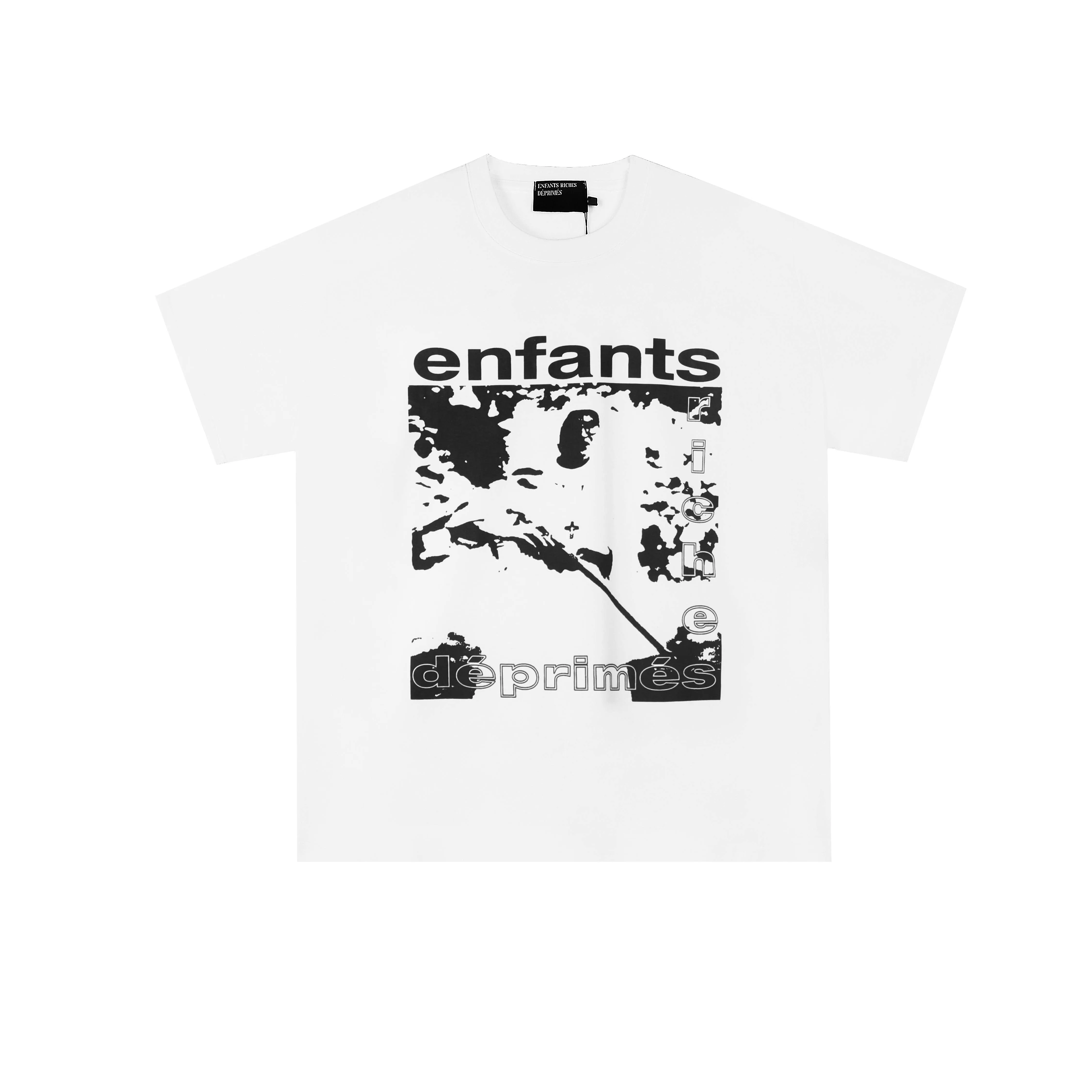 Новый модный хлопковый короткий рукав футболка из серии Enfants Riches Deprimes, меланхоличная тоска, второе поколение, Erd