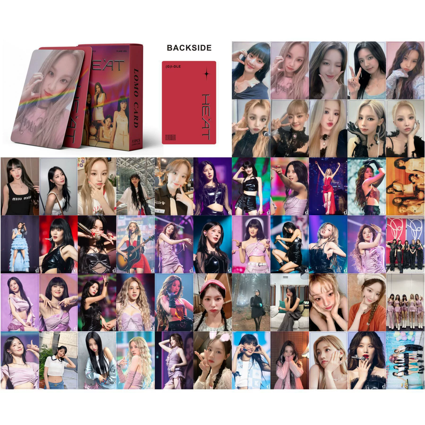 KPOP небольшая коллекция карточек порошковая чернила ve aespa gider