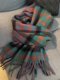 Hochwertiger karierter Schal aus australischer reiner Wolle. Britischer klassischer Unisex-High-End-vielseitiger warmer Winterschal