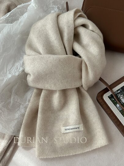 Anchor Red Luxurious 100% Cashmere Scarf Women's Autumn and Winter Versatile Birthday Gift for Holidays and Gifts