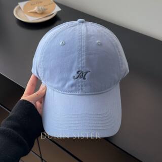2026 New American-Style Sunshade Navy Blue Baseball Cap for Women, Vintage Niche Letter Design, Makes Face Look Smaller, Pink