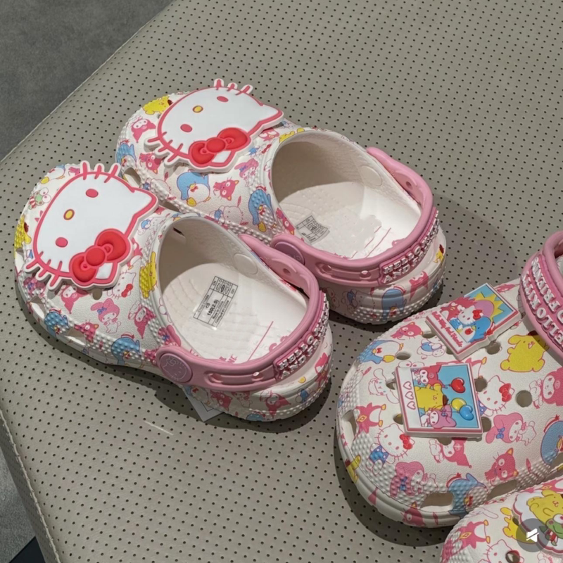 New Children's Cartoon Kitty Collaboration Clogs, Cute Style Beach Parent-Child Shoes, Boys and Girls Slippers and Sandals New Children's Cartoon Kitty Collaboration Clogs, Cute Style Beach Parent-Child Shoes, Boys and Girls Slippers and Sandals