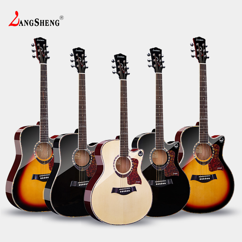 LANGSHENG LANGSHENG folk guitar 40 41 inch beginner acoustic guitar student novice beginner guitar instrument