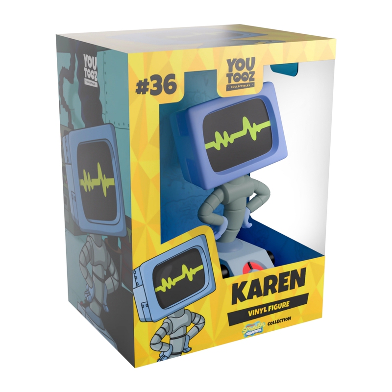 In Stock Youtooz Original Merchandise Spongebob Squarepants Karen Computer Wife Doll Figurine Model