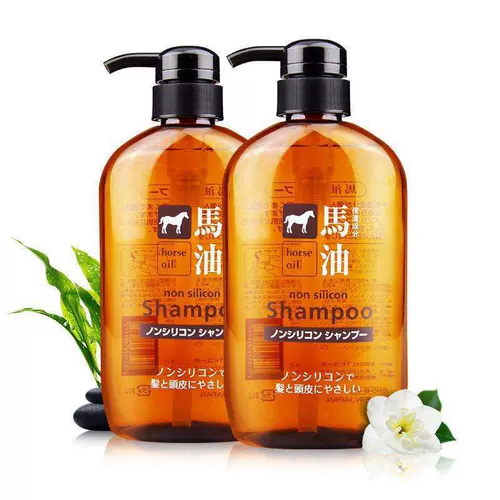 Японский импортный шампунь, лосьон для волос, содержит лошадиное масло, 600 мл