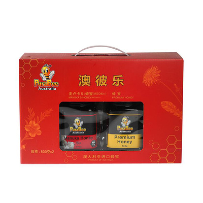澳彼乐 Manuka 5+ Honey 500g и Aopel Honey 500g подарочная коробка/коробка/коробка