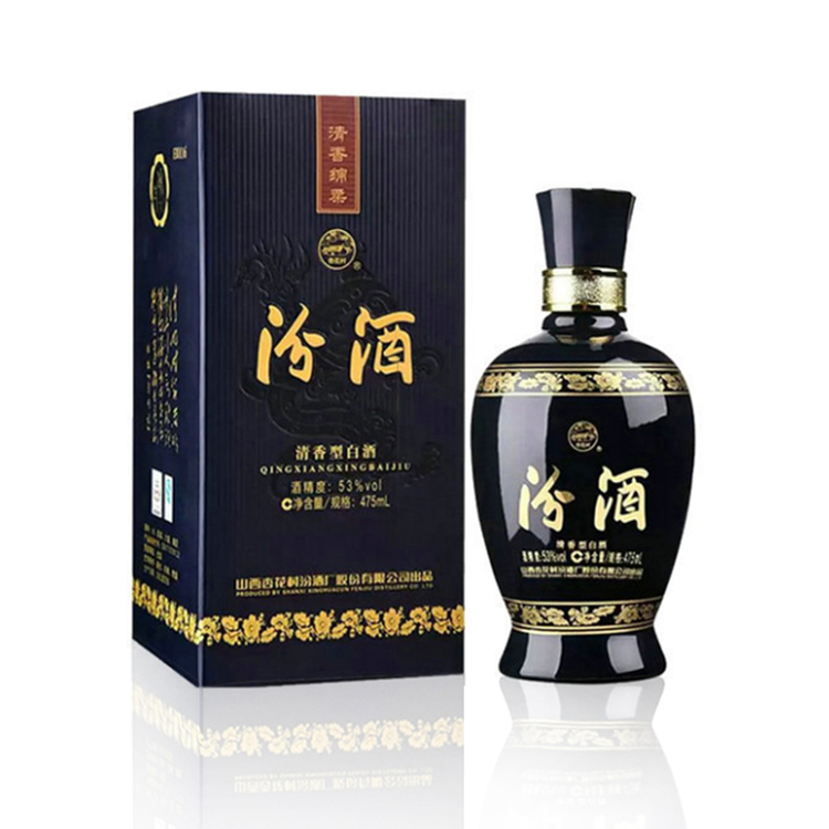 白酒　杏花村　FENJIU 475ml 53%vol 杏花村汾酒53度清香型白酒475ml