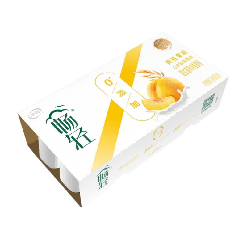 伊利畅轻优酪乳黄桃果粒酸牛奶 100g*8/组