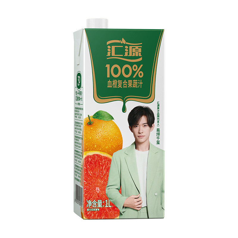 汇源100%血橙复合果蔬汁1升/盒-Taobao