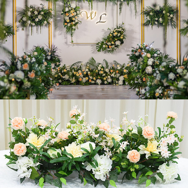 Wedding Props Flower Row Flower Wall Flower Guide Wedding Hotel