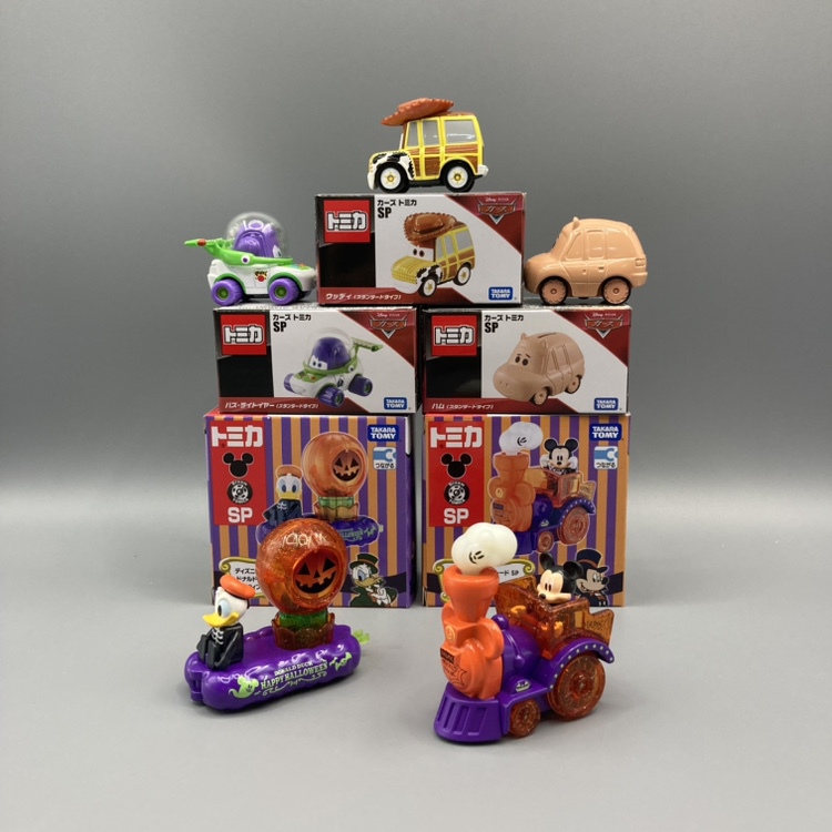 Tomy/Domeka Genuine Disney Halloween Buzz Lightyear Pixar Woody Car Model Toy