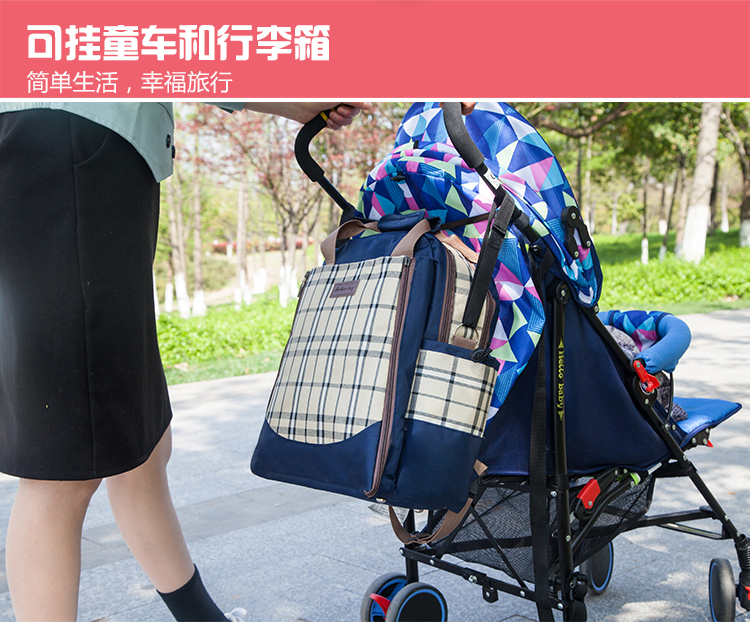 Thời trang xác ướp túi đa chức năng công suất lớn mẹ túi vai mẹ em bé túi em bé ra túi phụ nữ mang thai ba lô bán túi mẹ và bé