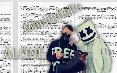 Drum score: Alone - Matt McGuire version-The Chainsmokers