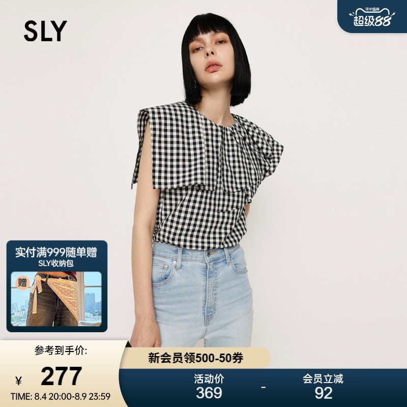Sly New Summer Style Commuter Sweet Asymmetrical Ruffled Sleeveless Shirt for Women 030Gar30-0210 Sly New Summer Style Commuter Sweet Asymmetrical Ruffled Sleeveless Shirt for Women 030Gar30-0210