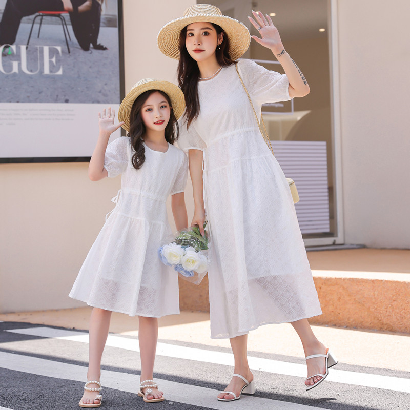 Senior Pro Dress Ocean Dress Summer Clothing 2022 Nets Red Girl Foreign Dress Korean Version Mother Women Dress Beach Dresses Loose