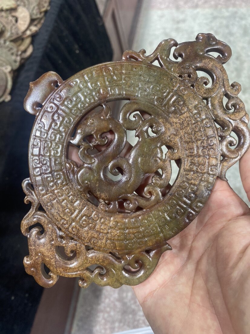 黄玉龍紋玉珩 和田玉 古玉 古玉擺件 中国古玩 中国美術 唐物骨董 G2 O1CN01B6AbMw1GEGYZML1Y0_!!