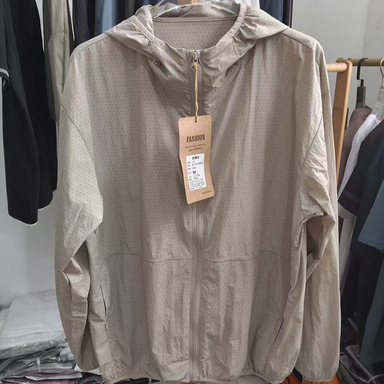 H Family Men's Cut Label Sun Protection Clothing! the Whole Body Mesh Breathable Holes! as Thin as a Cicada Wings! Solid Color Skin Clothing for Men and Women