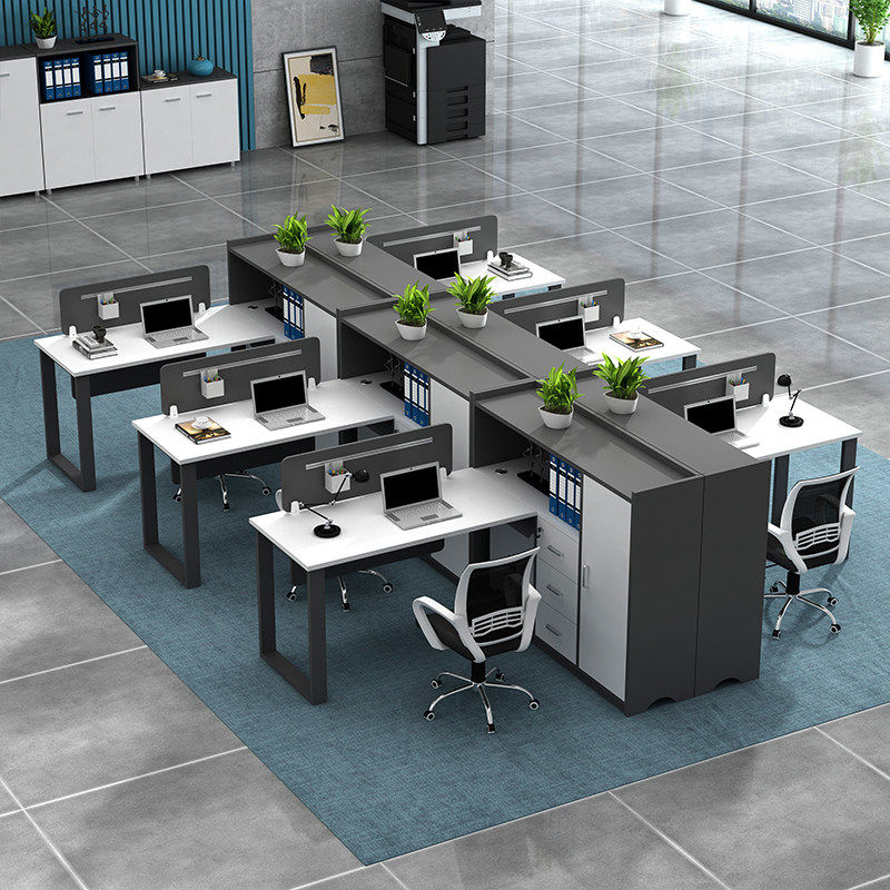 Office Combined Desk & Chair Financial Clerk Desk Simple Modern Office Furniture
