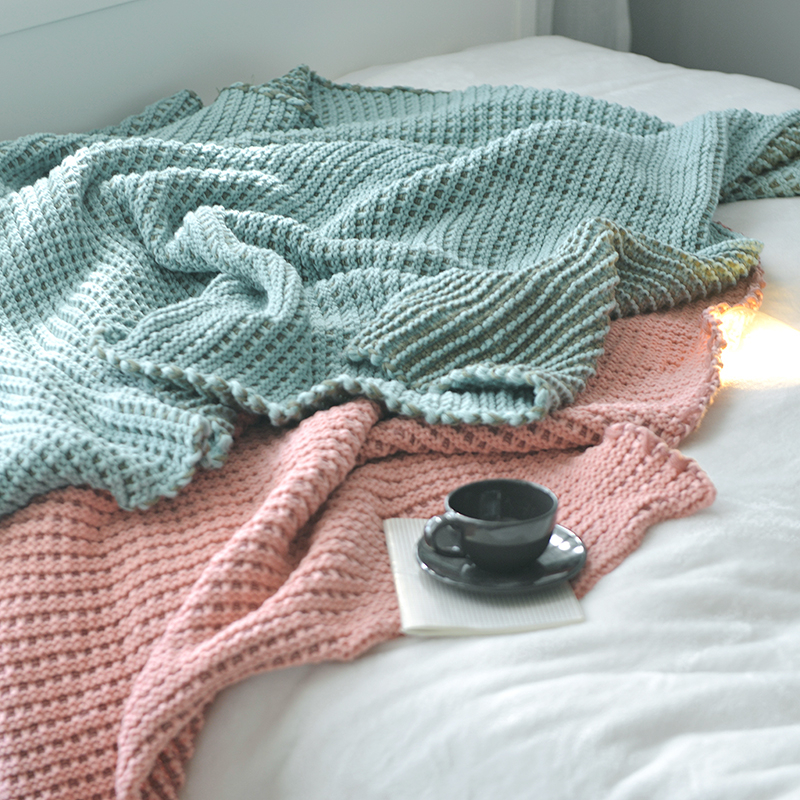 ZP Hedmark đan waffle mất ghế sofa chăn mền thường máy lạnh chăn ngủ trưa chăn mền chăn chân giường - Ném / Chăn chăn lông siêu nhẹ