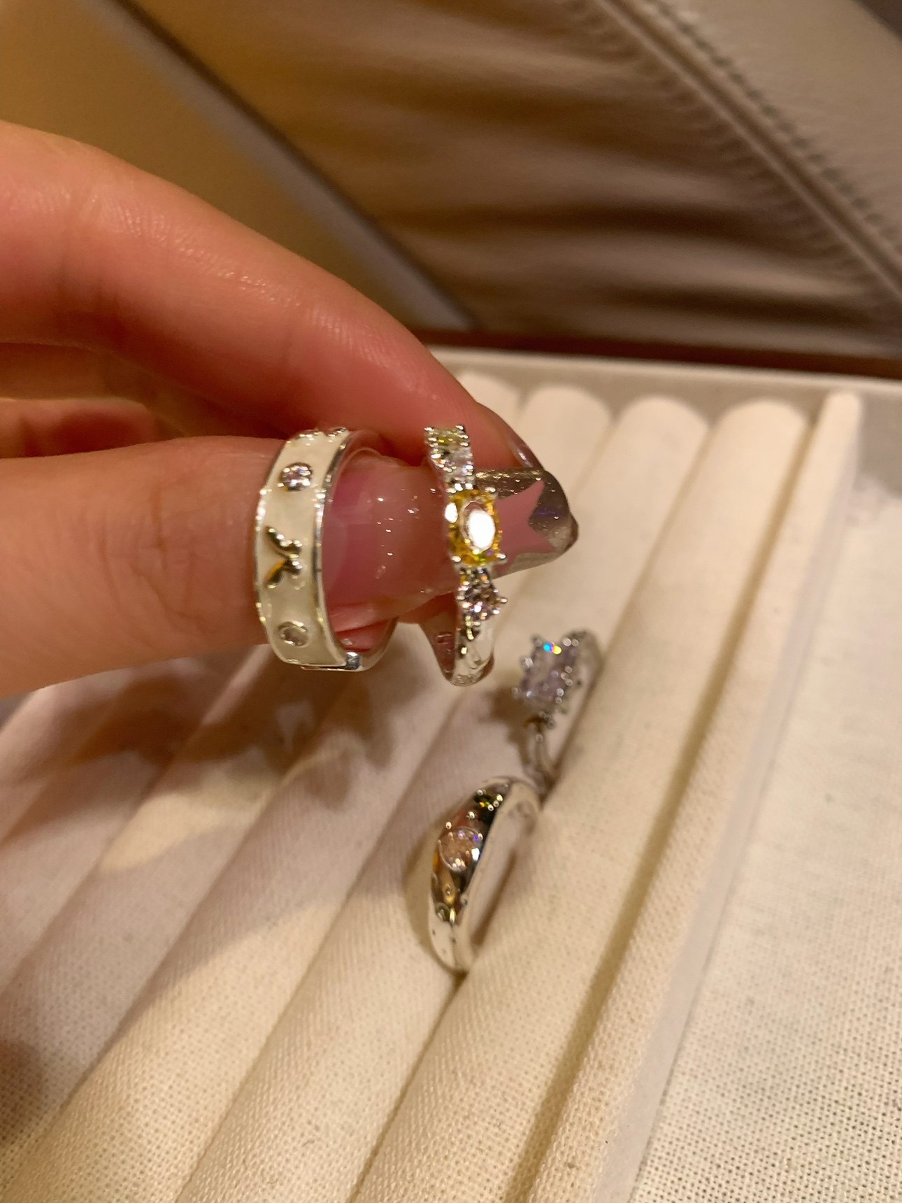 Exklusives Designer Ring Set Für Damen Niche Modeschmuck_voghion.com