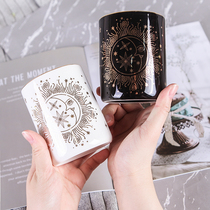 Ceramic couple cup Household Japanese water cup A pair of creative Nordic style cold wind personality light luxury coffee cup