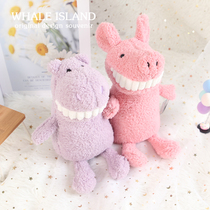 Smile big tooth doll Healing hand gift Best friend doll Pig baby feast full moon gift small gift Pink girl