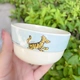 Xuất khẩu Nhật Bản đơn Winnie the Pooh bộ đồ ăn tròn bát nhỏ bát cơm nhựa melamine bộ đồ ăn kích thước nhỏ - Đồ ăn tối