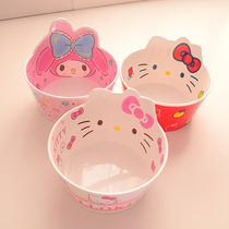 melody merlotti styling bowls melamine bowl rice bowls cartoon small bowl pink cutlery bowl