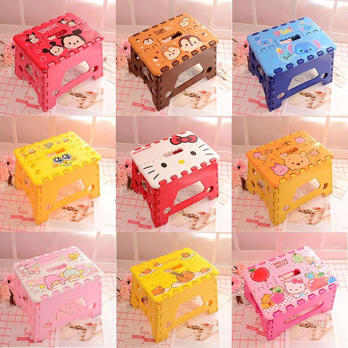 TSUM Stilch Winnie the Pooh squirrel folding stool adult children's portable chair bathroom folding chair