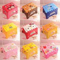 TSUM Stitch Winnie the Pooh Squirrel Folding Stool Adult Children Portable Chair Bathroom Folding Chair