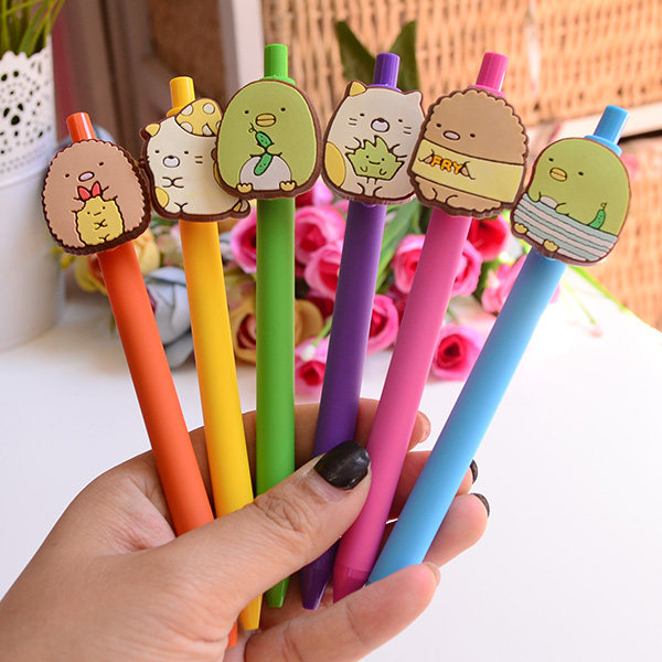 Original Corner Bio Cute Cartoon Frosted Rod Black Press Water Pen DIY