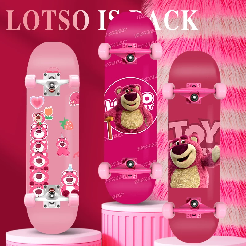Strawberry, professional skateboard for beginners, scooter for children and adults on four wheels, for teenagers