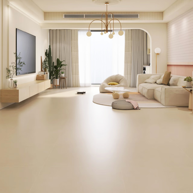 Ceramic Tiles, Gold Velvet Soft Light Tiles, Guangdong Foshan Floor Tiles 750X1500, Candy Glaze, Non-Slip, Living Room, Milky White Floor Tiles