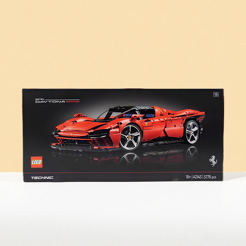 Lego 42143 Ferrari Daytona Sp3 Sports Car Model Building Block Technology Mechanical Set