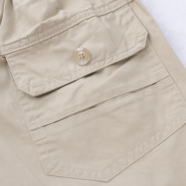 Quần cotton cho nam 7-quần Quần có kích thước lớn Quần béo thắt túi có khóa kéo Quần cotton quần âu nam