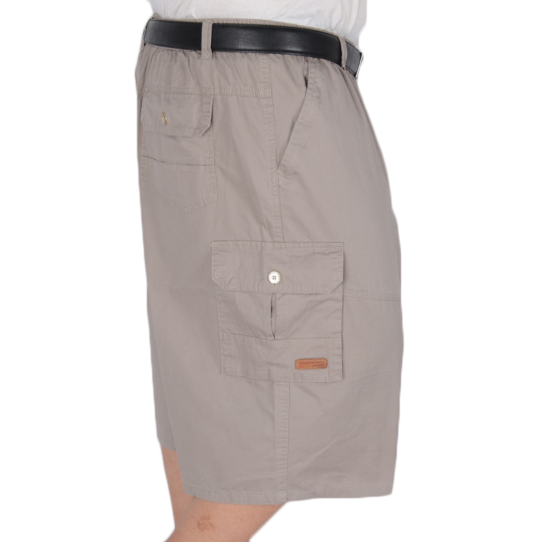 Quần cotton cho nam 7-quần Quần có kích thước lớn Quần béo thắt túi có khóa kéo Quần cotton quần âu nam